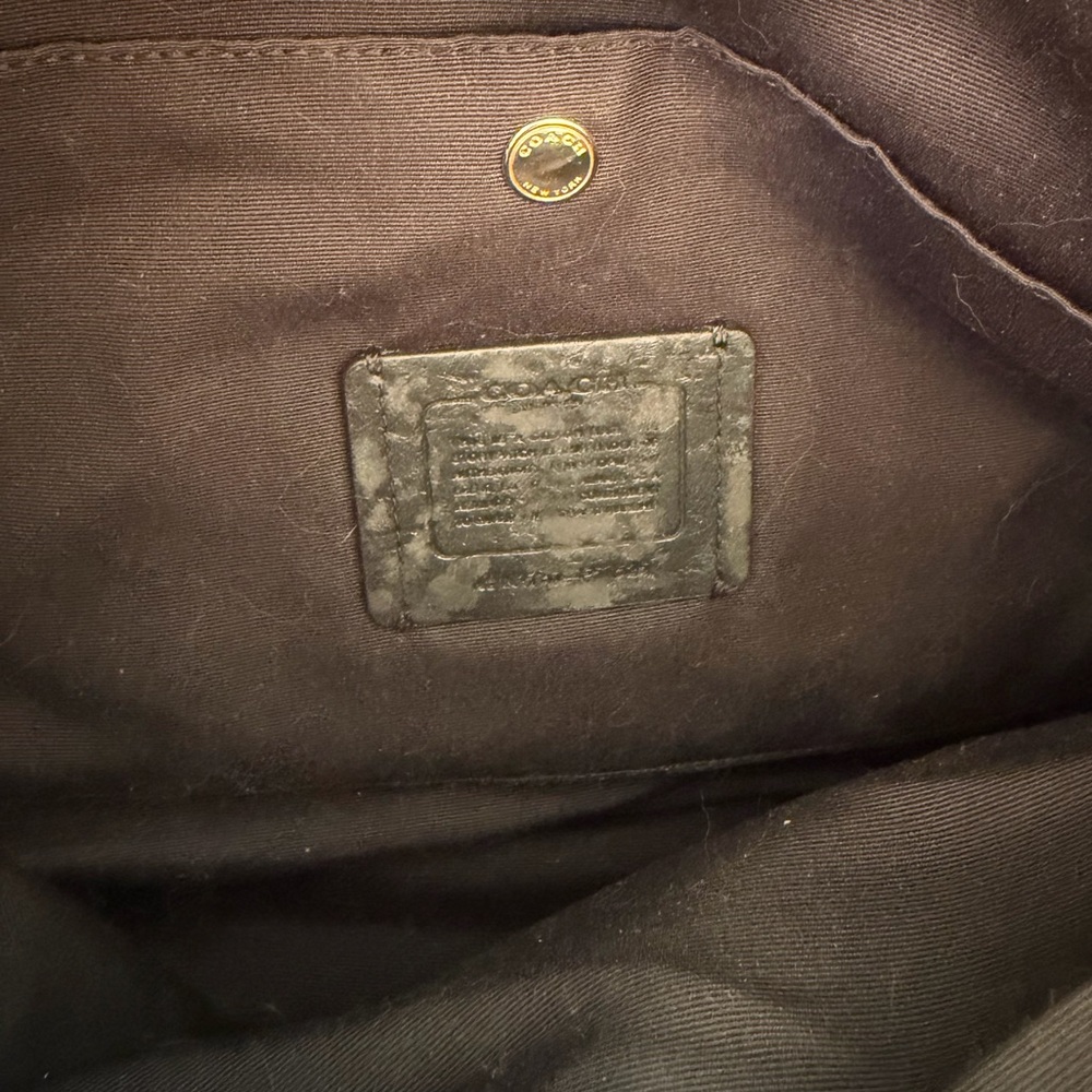 Coach Black Leather Shoulder Bag - Picture 5 of 5